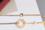 LOVE NECKLACE ADJUSTABLE ROSE GOLD 2 DIAMOND - Image 3