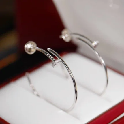 JUSTE EARRINGS DIAMONDS 1.8MM - Silver
