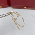 JUSTE EARRINGS FULL DIAMONDS 1.8MM - Pink Gold