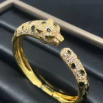 PANTHERE BIG BRACELET DIAMONDS - 17, Gold