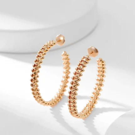 CLASH HOOP EARRINGS - 925 Sterling Silver - 18k Gold Plated