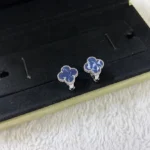 CLOVER PIETERSITE MEDIUM STUD EARRINGS - Rose Gold
