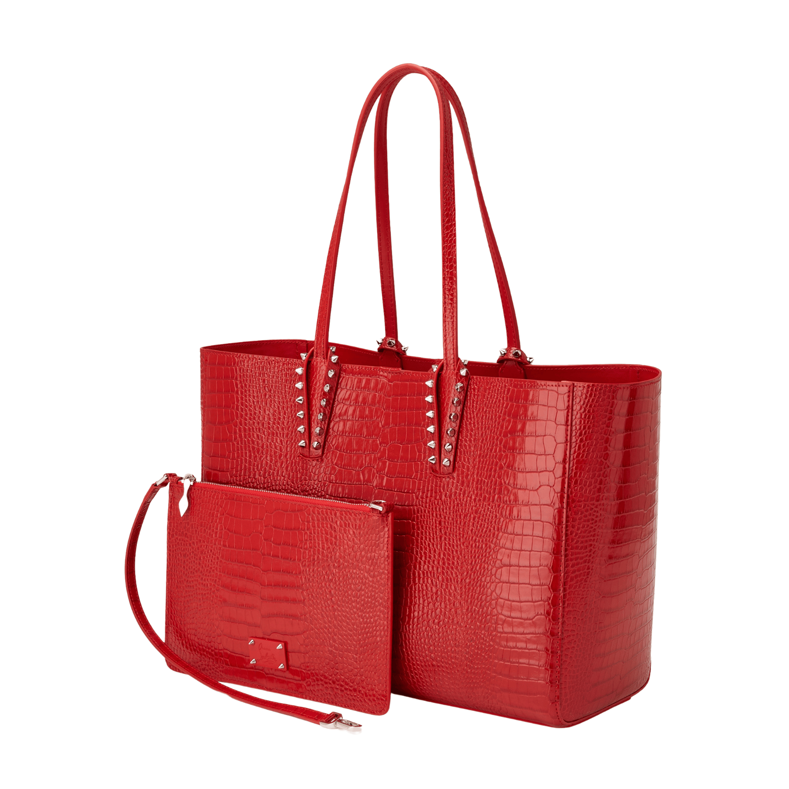 29_7fa0dc85-c435-4711-b8de-d596bce15519 Chri.stian Loub.outin | Cabata Small Tote Bag - Image 1