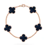 CLOVER 5 MOTIF PIETERSITE BRACELET COLLECTION - Rose, 19