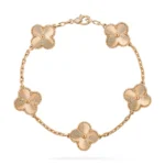 CLOVER 5 MOTIF LASER BRACELET COLLECTION - Rose
