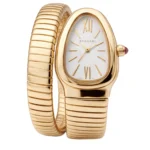 Bvl.gari Watch | Serpenti Tubogas Golden Bracelet