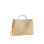 Bot.tega Ven.eta | Andiamo Beige leather tote bag - Image 3