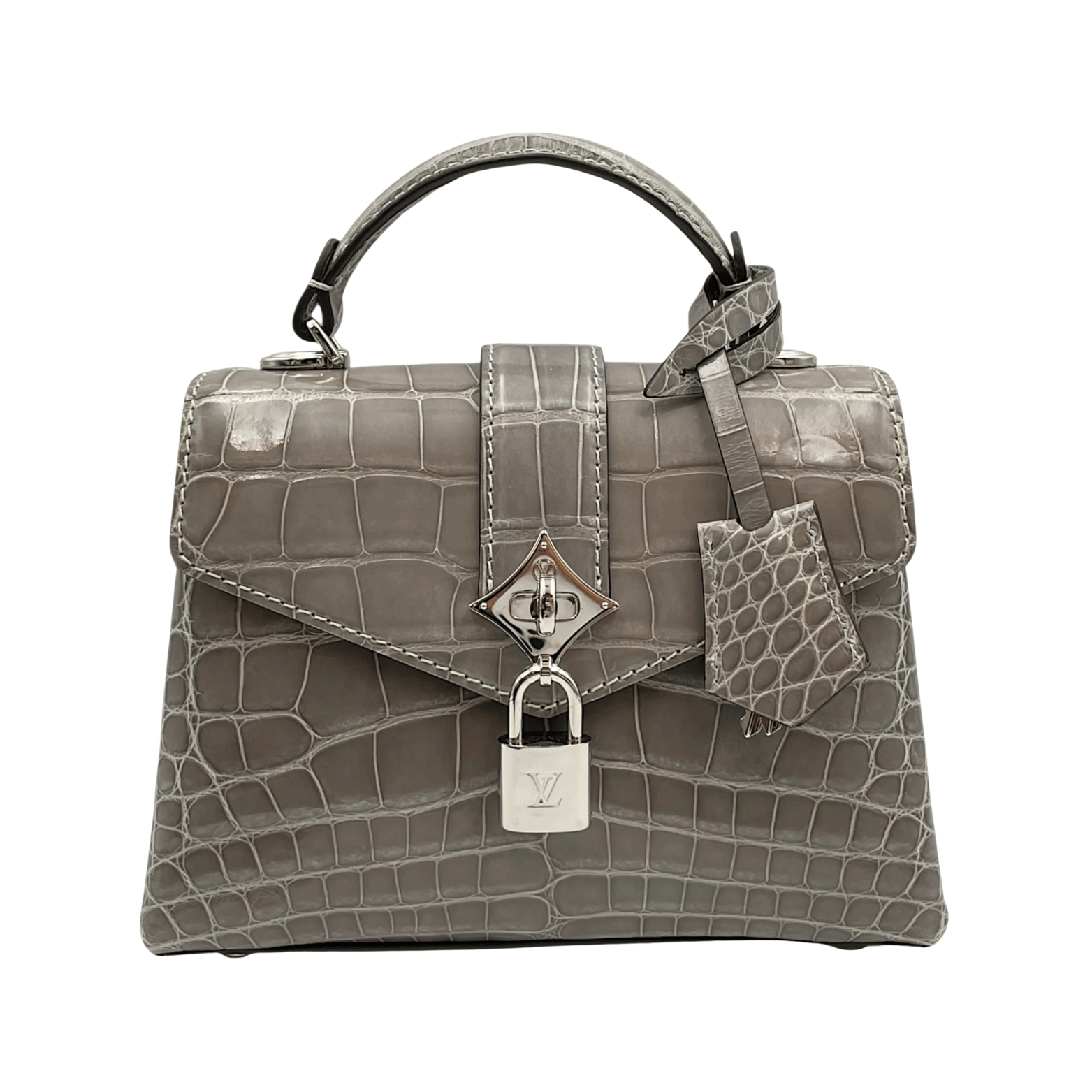 55 L.ouis V.uitton | Crocodile Brilliant Mini Rose Bag - Image 1
