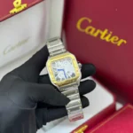 Car.tier Watch | Car.tier Santos Skeleton Two-Tone Steel & Yellow Gold - Image 4