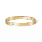 LOVE BRACELET 3.65MM 6 DIAMONDS - 16, Gold