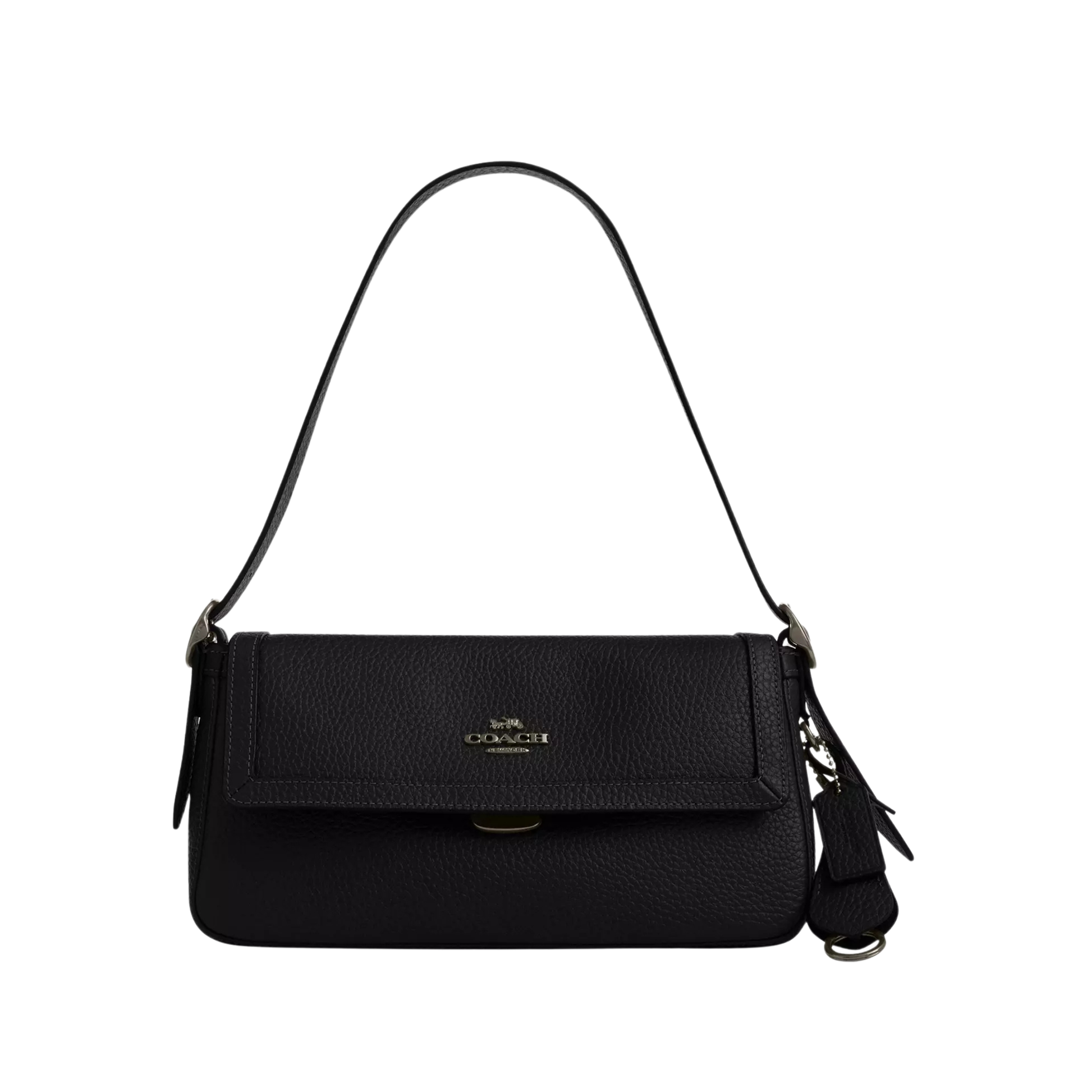 Coach-Bag-Etta-Small-Flap-Black-1 Co.ach Bag | Etta Small Flap Black - Image 1