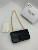 Cel.ine Bag | Cuir Triomphe Chain Shoulder Black - Image 4