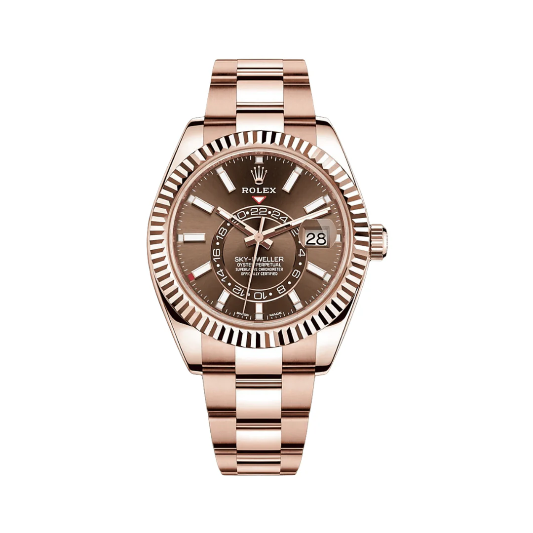 Rolex-Sky-Dweller-326935-CHOI Rol.ex | Everose Chocolate Index Dial - Image 1