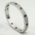 LOVE BRACELET 6.1MM DIAMOND-PAVED CERAMIC - 16