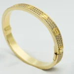 LOVE BRACELET 6.1MM DIAMOND-PAVED - 16, Gold