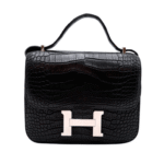 Her.mes Bag | Constance Black Croc