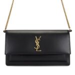 Saint Laurent | Sunset Bag.made From Smooth Or Crocodile-embossed Calfskin Leather