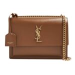 Saint Laurent | Medium Sunset Shoulder Bag Brown Tan