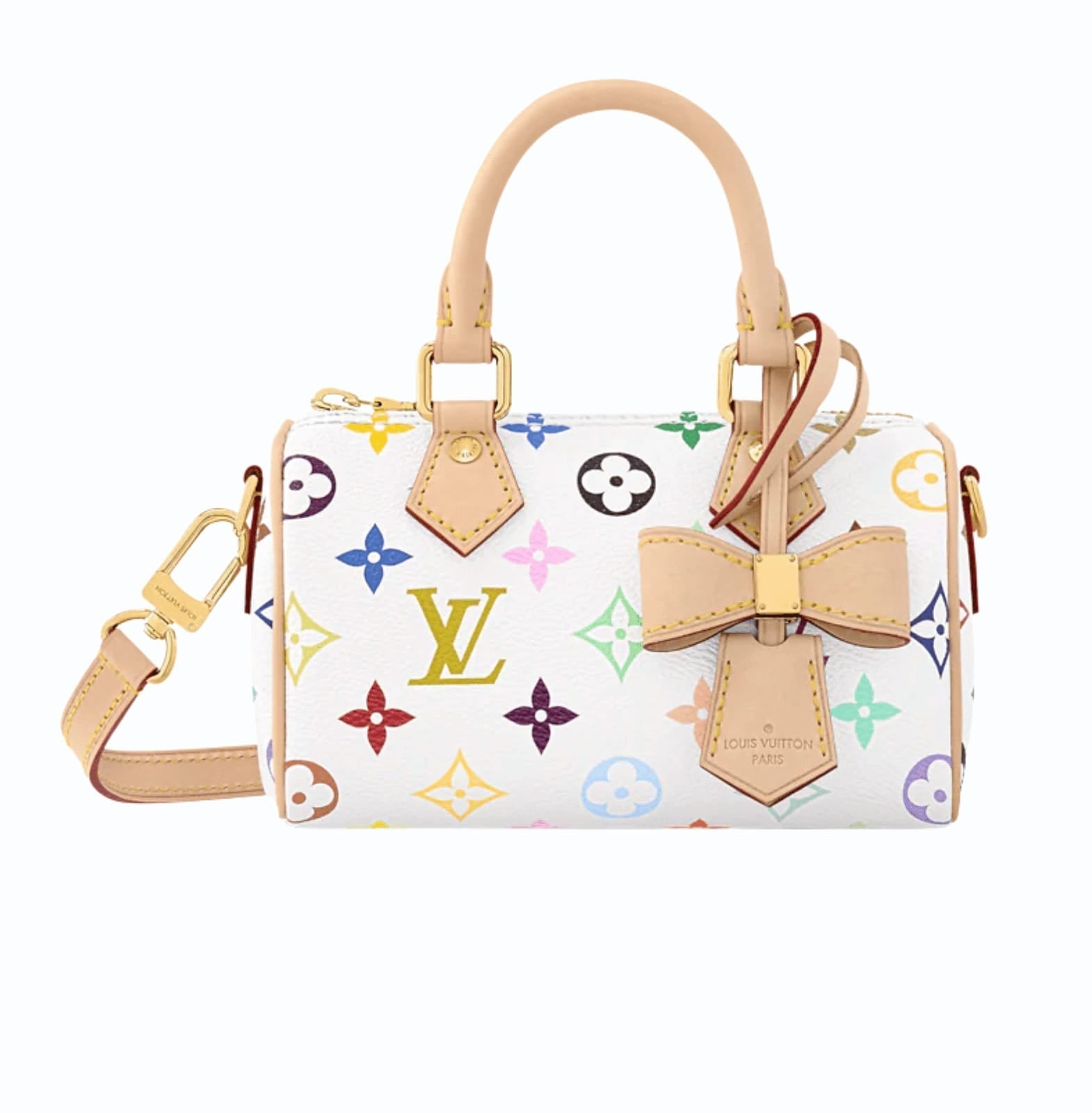 WhatsApp_Image_2025-11-24_at_4.15.31_PM_1 L.ouis V.uitton | X Takashi Murakami Nano Speedy In The Multicolor White Canvas - Image 1