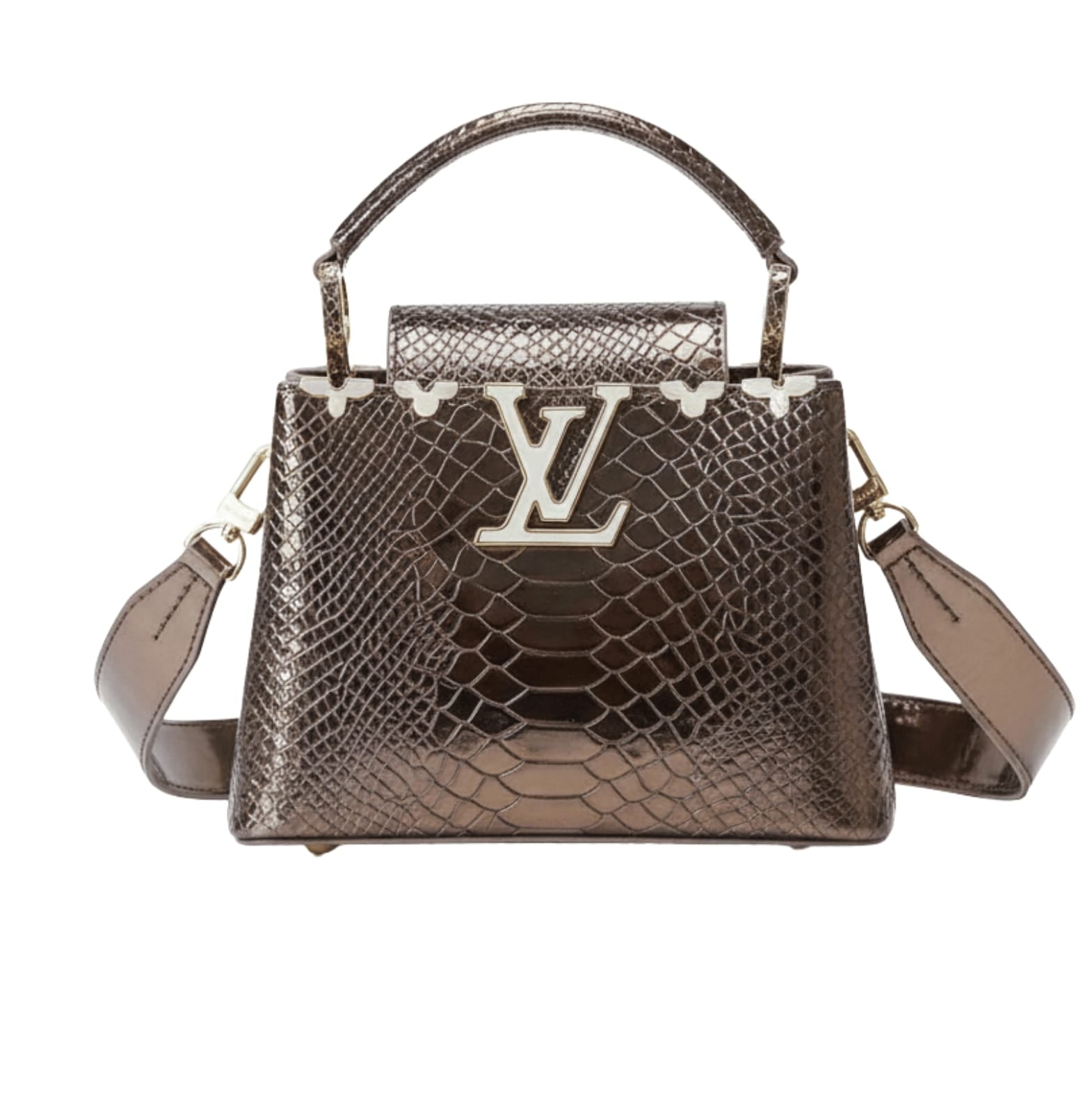 WhatsApp_Image_2025-11-24_at_4.15.50_PM L.ouis V.uitton | Capucines Navy Python - Image 1