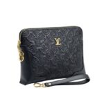 L.ouis V.uitton | Black Leather Pouch Or Clutch Bag - Image 3