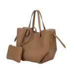 Pol.ène | Cyme Mini Bag In Textured Camel Leather - Image 3