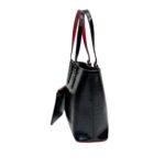 Chri.stian Loub.outin | Cabata Tote Bag In Black Crocodile-embossed Calfskin Leather - Image 2