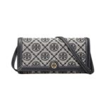 Tory Burch | T Monogram Jacquard Wallet Crossbody In The Color Tory Navy