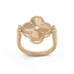 CLOVER RIVERSIBLE ROSE GOLD RING - 5, Rose Gold