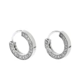 LOVE DIAMOND EARRINGS - Silver