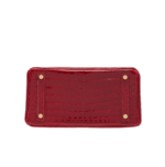 Her.mes | Birkin 30 Handbag Made From Shiny Niloticus Crocodile Leather In The Deep Red Color - Image 2