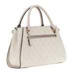 Gu.cci | Noelle Luxury Satchel Bag In A White Logo Print Pattern - Image 2