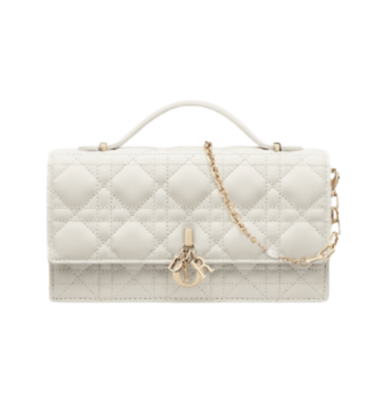 Di.or | My Dior Mini Bag In Latte Cannage Lambskin.