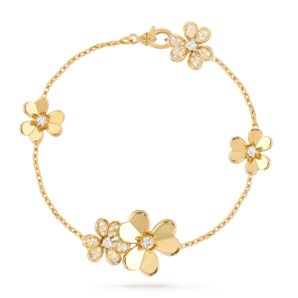 FRIVOLE GOLD 5 FLOWERS BRACELET - 19