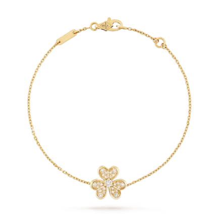 FRIVOLE GOLD FLOWER DIAMOND BRACELET