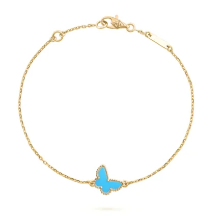 BUTTERFLY TURQUOISE BUTTERFLY BRACELET - Gold