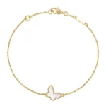 BUTTERFLY DARK MOP BUTTERFLY BRACELET - Gold