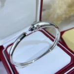 PANTHERE SILVER OPEN BRACELET - 17