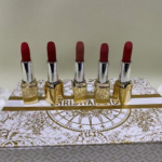 Set pintalabios Dior dorado y blanco - Image 5