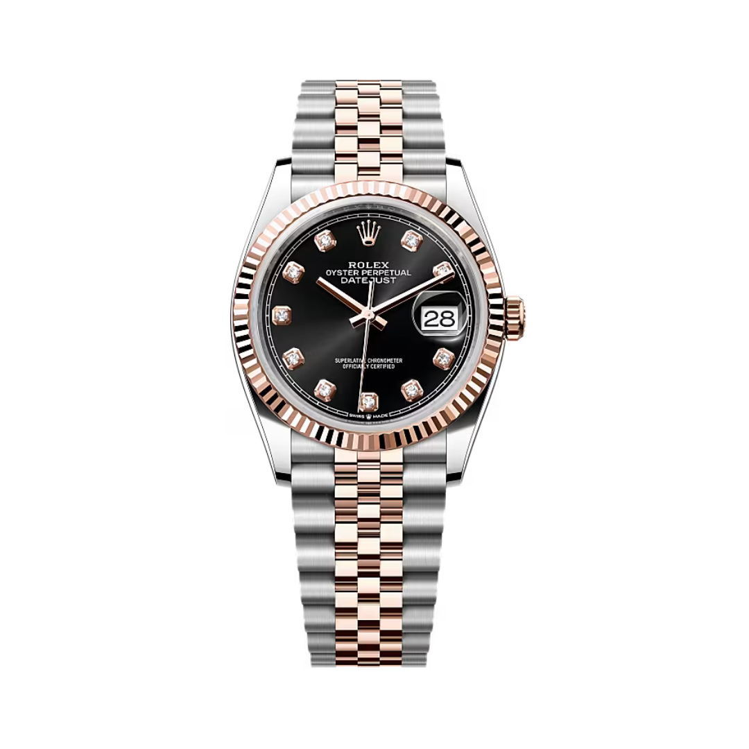 Rolex Datejust Oystersteel-Everose Luxury Designer Watch - 126231 0019 Gold Dial