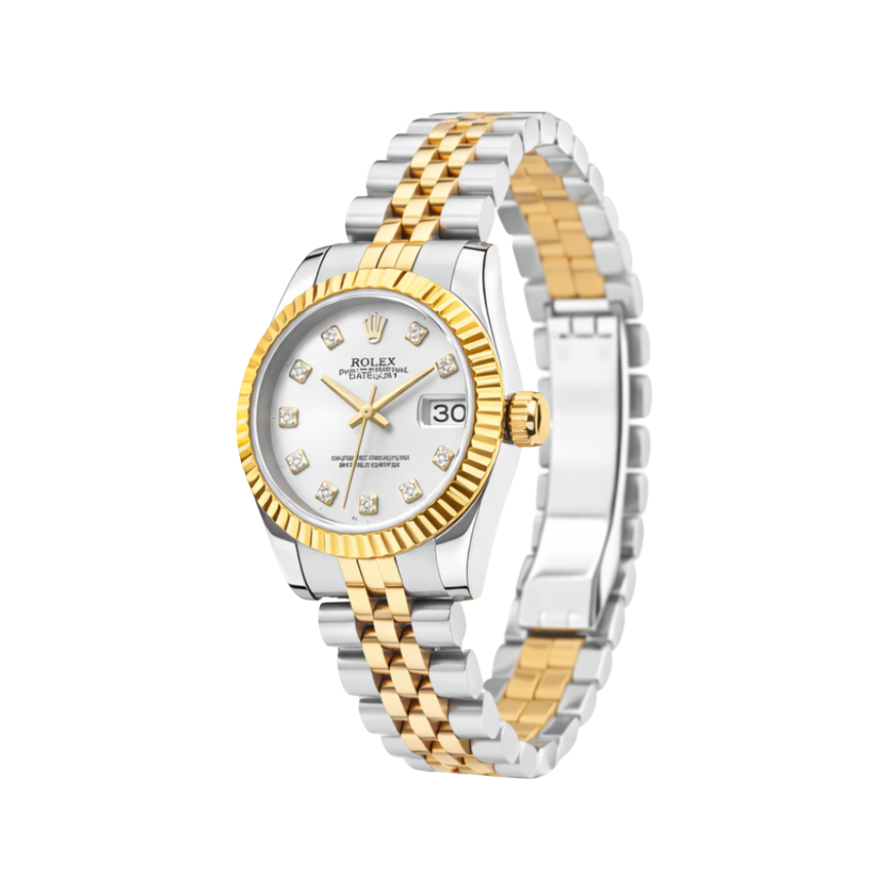 Rolex Datejust Two-Tone Diamond Dial Jubilee Luxury Designer Watch - Image 3