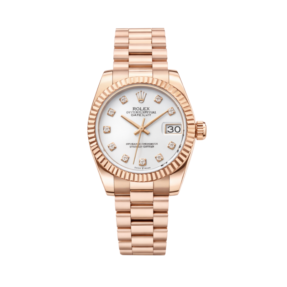 Rolex Datejust Silver Dial Diamond Bezel Luxury Designer Watch
