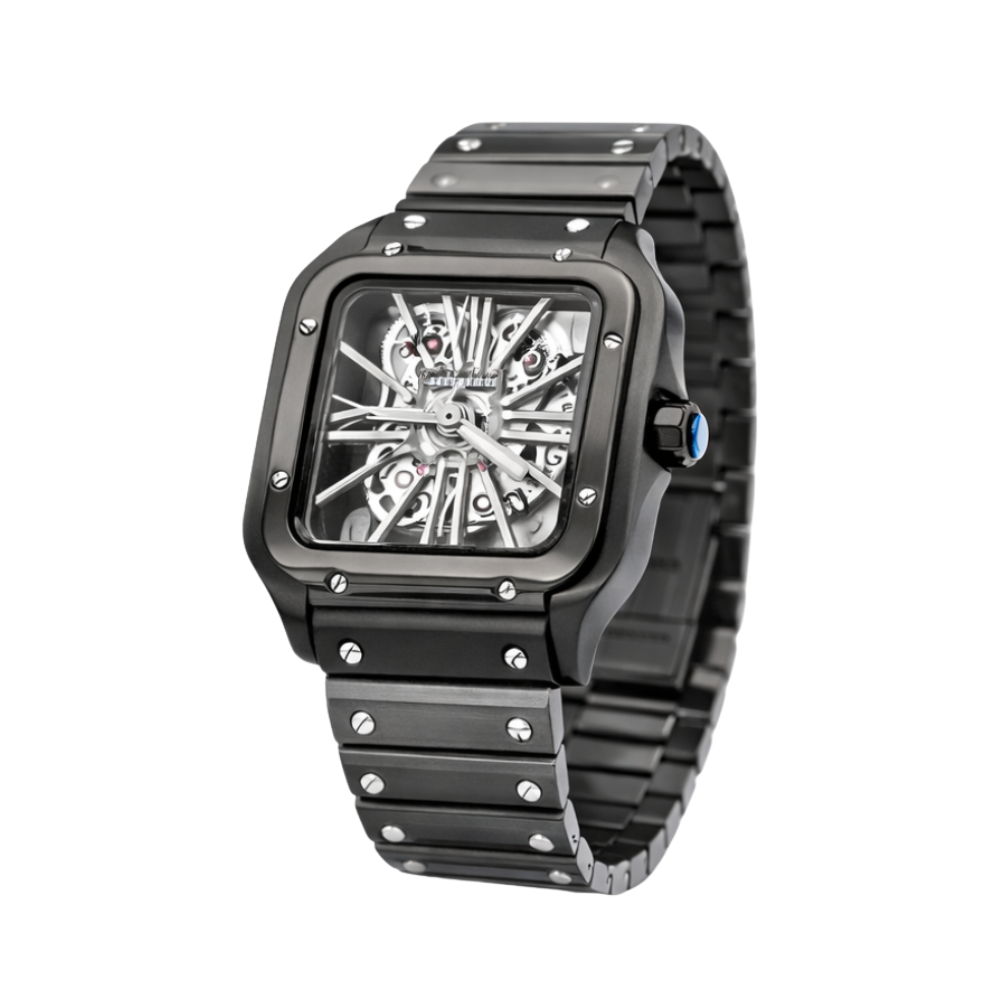 Cartier Santos de Full Black Version Luxury Designer Watch