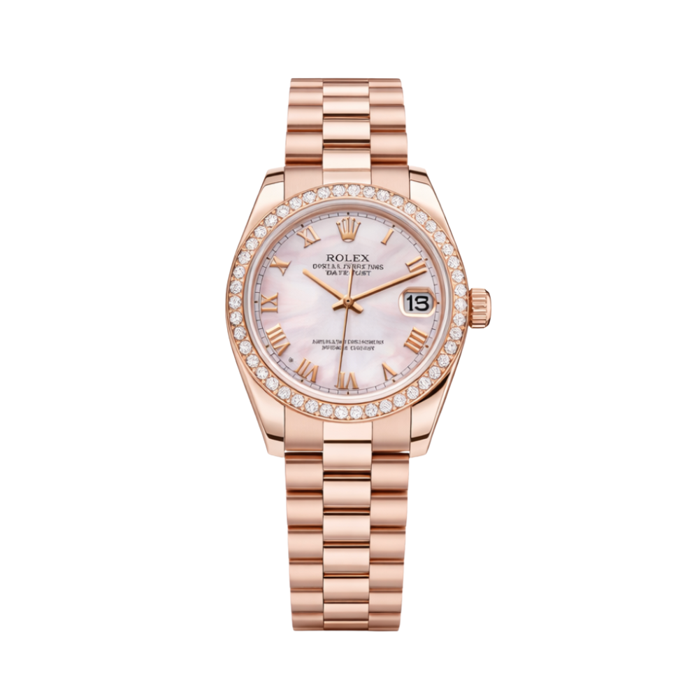 Rolex Rolex Datejust 31 Everose Gold-President Bracelet Luxury Designer Watch