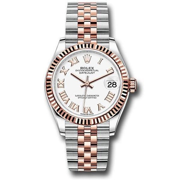 278271-wrj.jpg Rolex Datejust Wrj White Roman Dial Luxury Designer Watch - Image 1