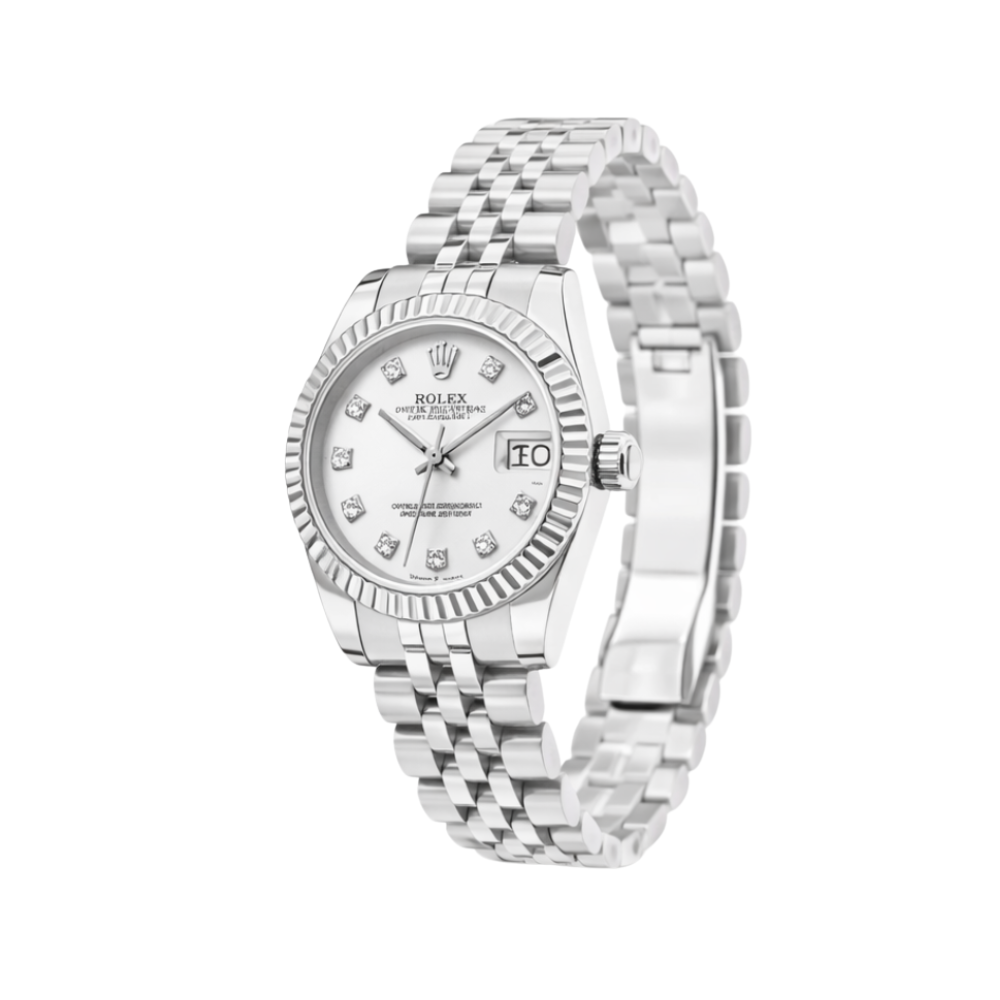Rolex Datejust Oystersteel White Dial Luxury Designer Watch - Image 3