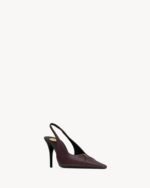 BABYLONE BRETEUIL smooth leather open-toe high heels - Image 4