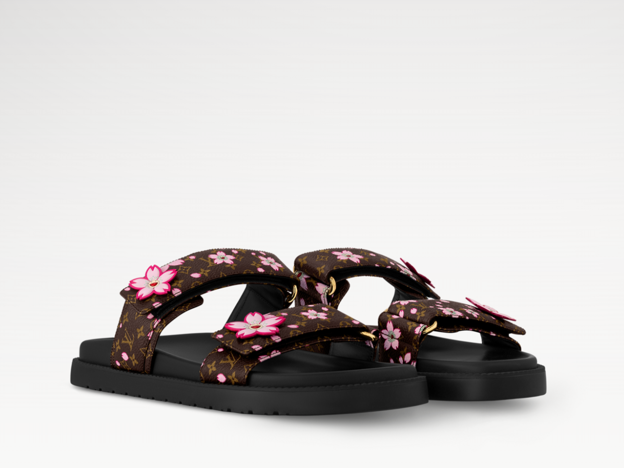 346fdb6bef57aba8558dc64c938d2a58 LV x TM LV SUNSET COMFORT Flat Sandals - Image 1