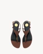 LE CASSANDRA Smooth Leather Sandals - Image 2