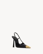 JEANNE Smooth Leather Low Heel High Heels - Image 4